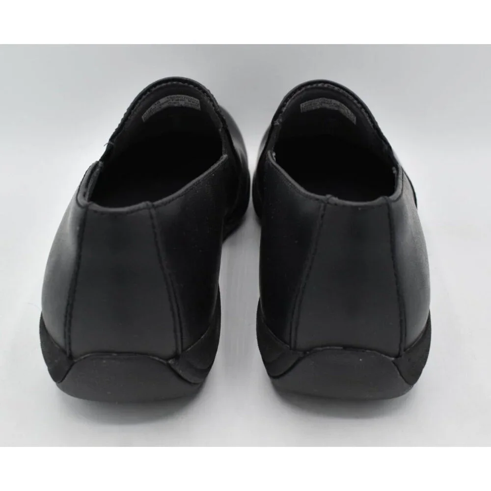 Dansko‎ Womens EU 38 US 7.5-8 Nora Black Leather Slip On Loafers Shoes Clogs